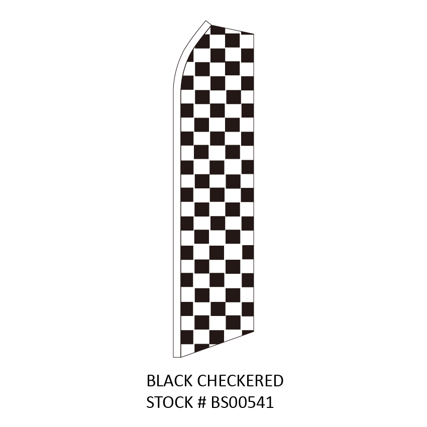 Swooper Flags Black Checkered