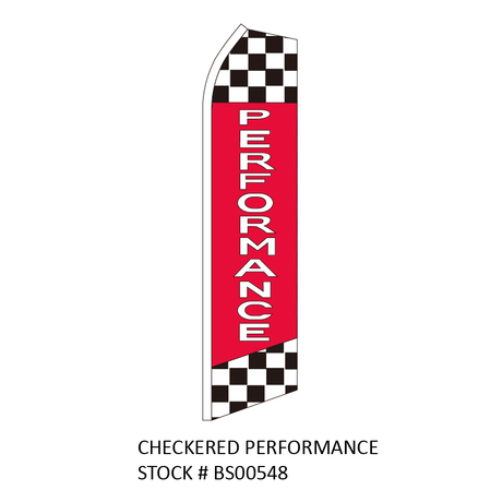 Swooper Flags CHECKERED PERFORMANCE